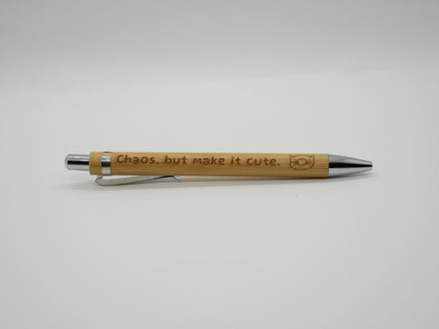 Engraved Bamboo Pen – Featuring Simba 🐾