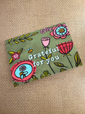 Grateful for You — Floral Greeting Card