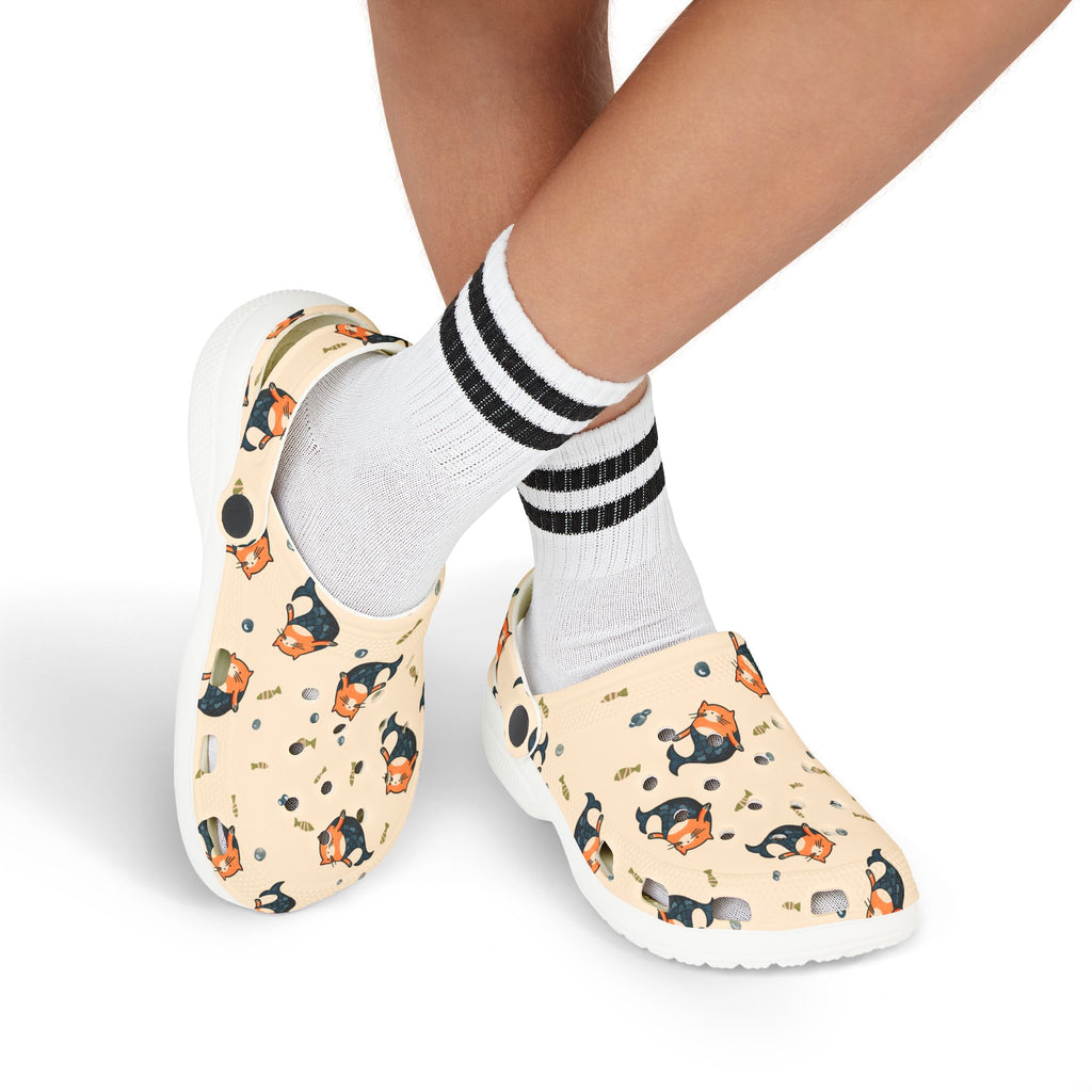 Kids Clogs — Cute Cat Mermaid Pattern EVA Foam Slip-Ons
