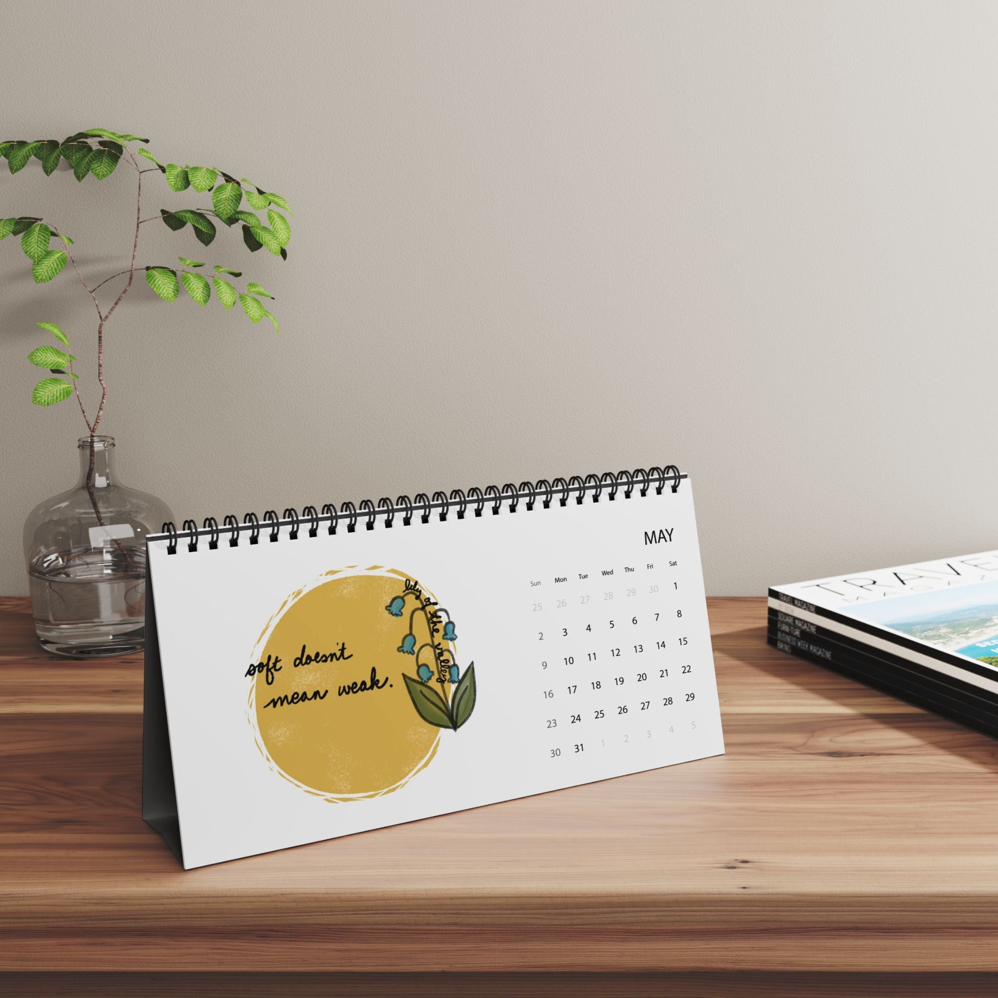 Small Flowers Big Feelings Desktop Calendar | 2027 Calendar