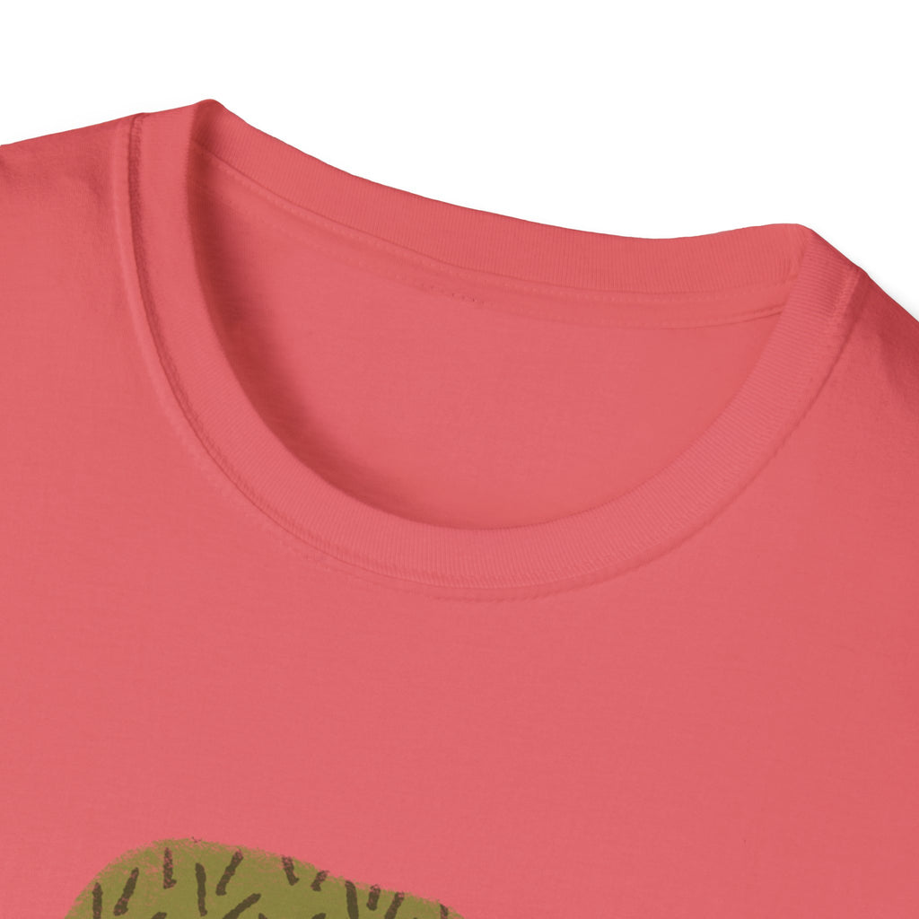 Cat Nap T-Shirt — Relaxing Orange Cat Lying in Grass Tee