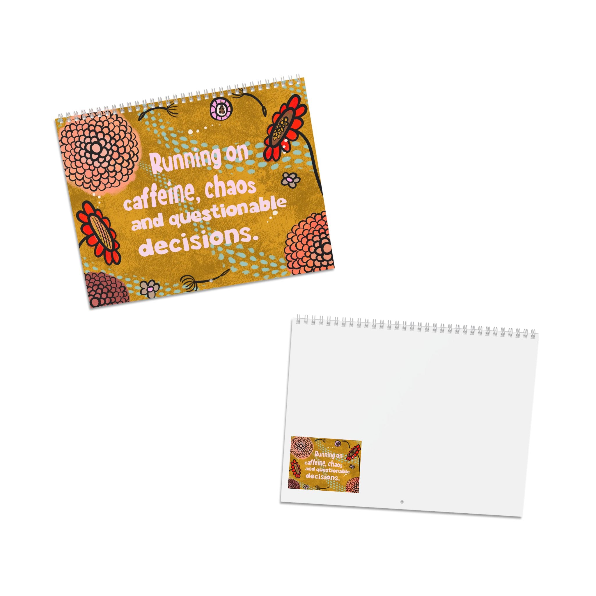 Whimsical Floral Quote Calendar 2027 | Wall Calendar