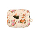 Cute Cat Pattern AirPod Case — Kawaii Orange Kitty Tech Cover
