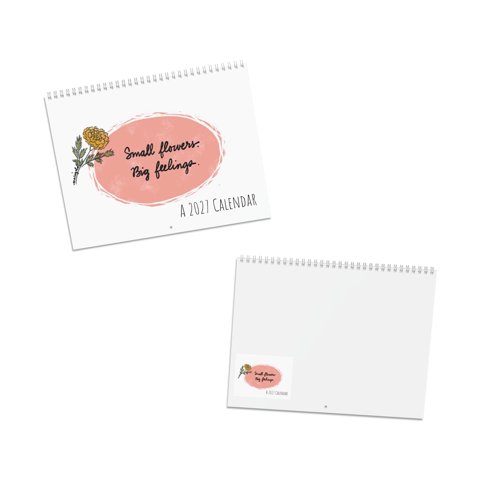 Starting Fresh Floral Calendar 2027 Wall Calendar | Monthly Planner, Birth Month Flowers