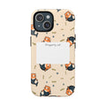 Mag Safe Cat Mermaid Pattern Tough Magnetic Phone Case "Property of" Label