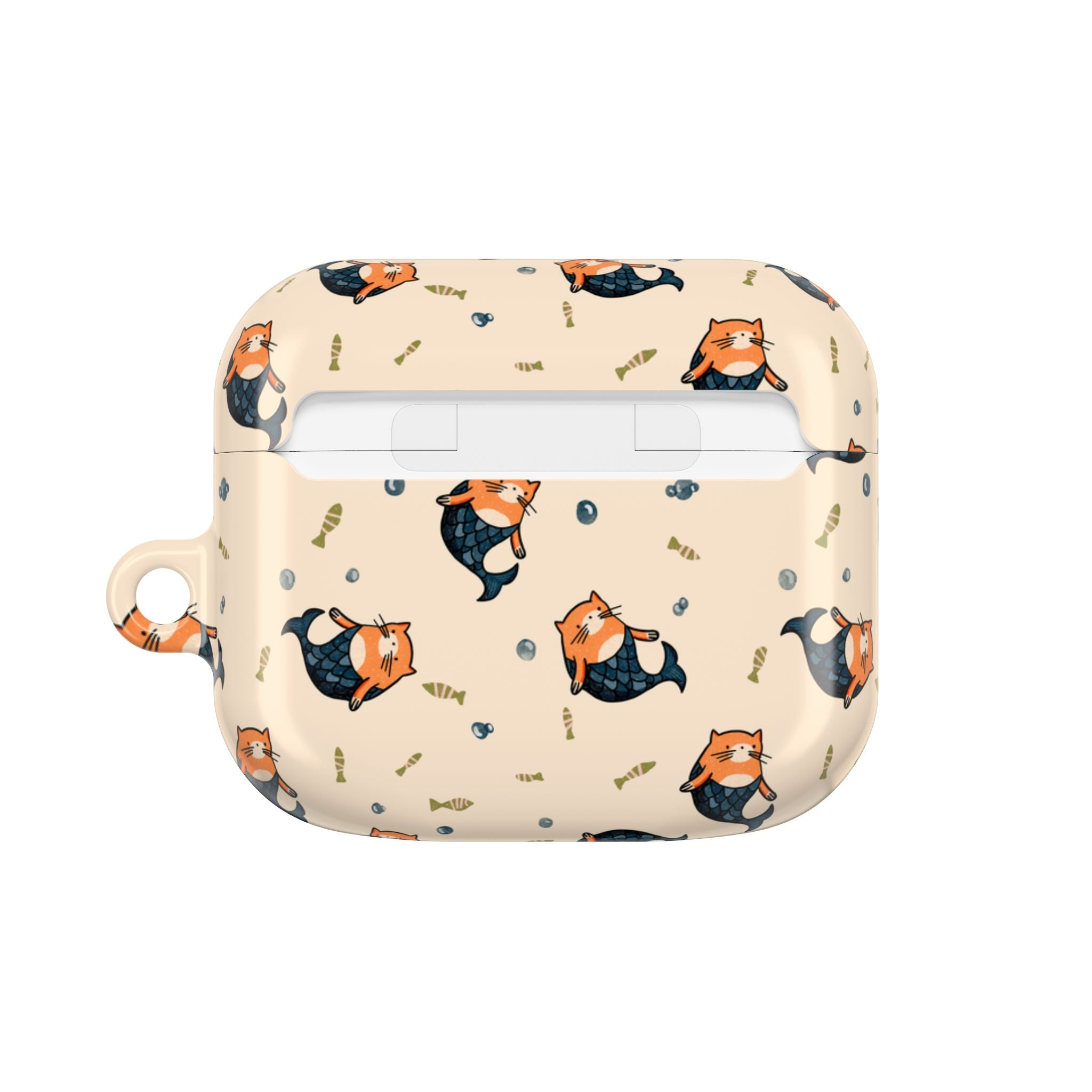 Cat Mermaid AirPod Case — Cute Kawaii Animal Pattern Protective Case