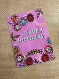 Happy Birthday — Floral Greeting Card