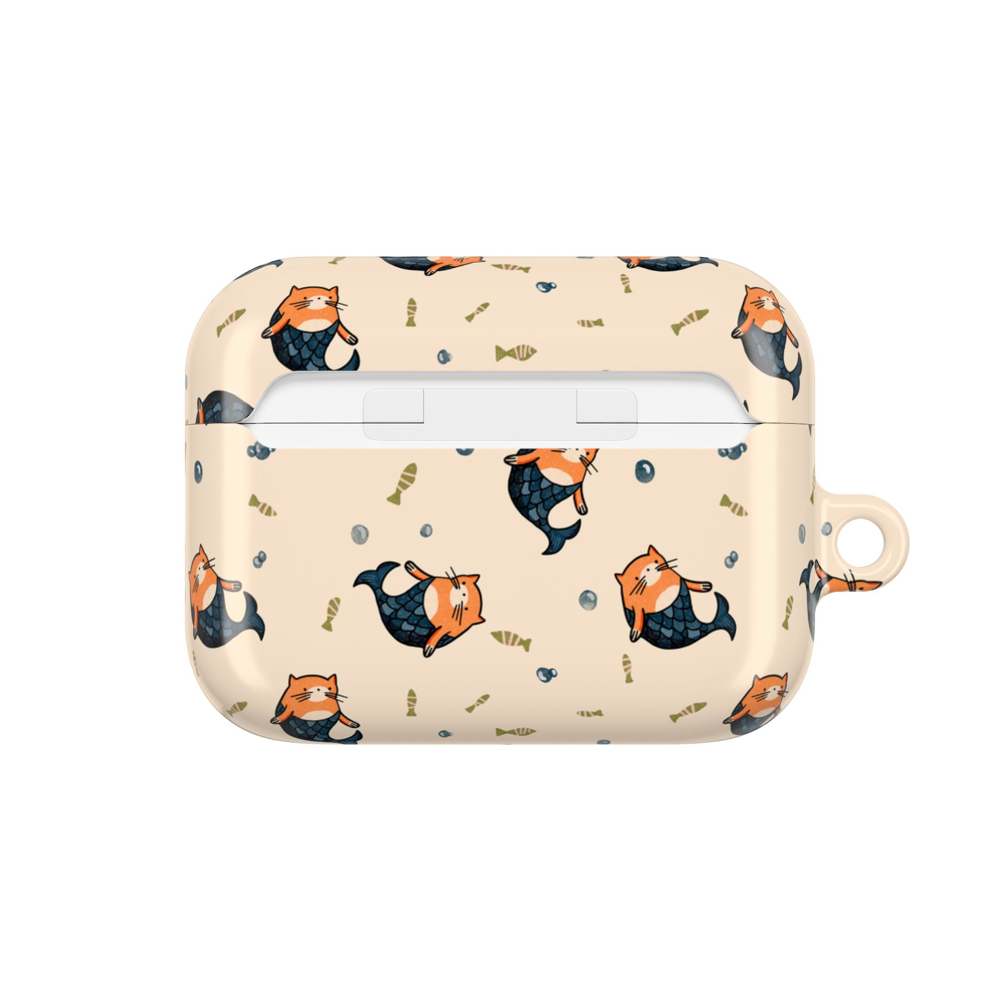 Cat Mermaid AirPod Case — Cute Kawaii Animal Pattern Protective Case