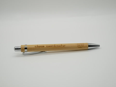 Engraved Bamboo Pen – Featuring Simba 🐾