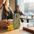 Yellow Narcissus Pattern Phone Case | Magnetic Impact-Resistant Case