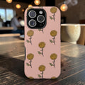 Golden Mum Flower phone case Magnetic Impact-Resistant Case | MagSafe compatible, floral dusty-rose