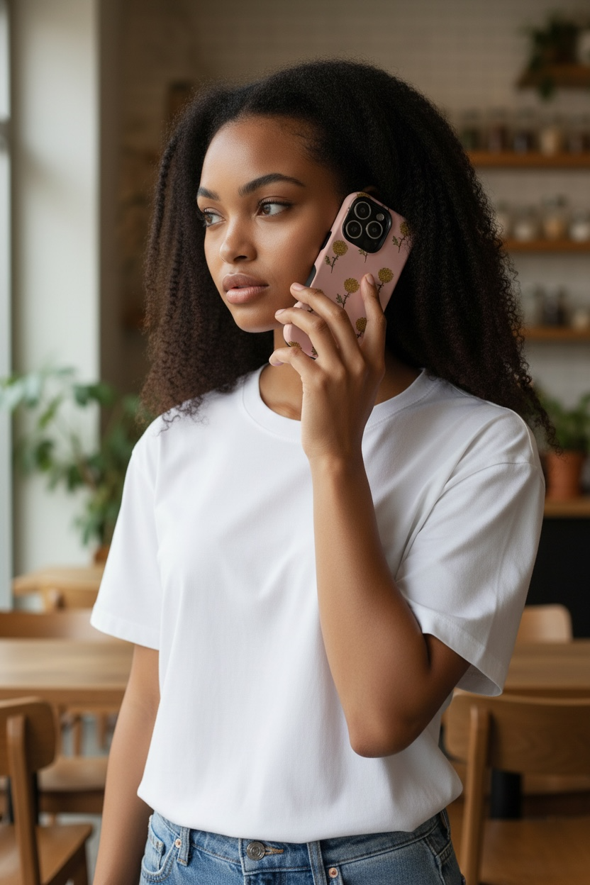 Golden Mum Flower phone case Magnetic Impact-Resistant Case | MagSafe compatible, floral dusty-rose