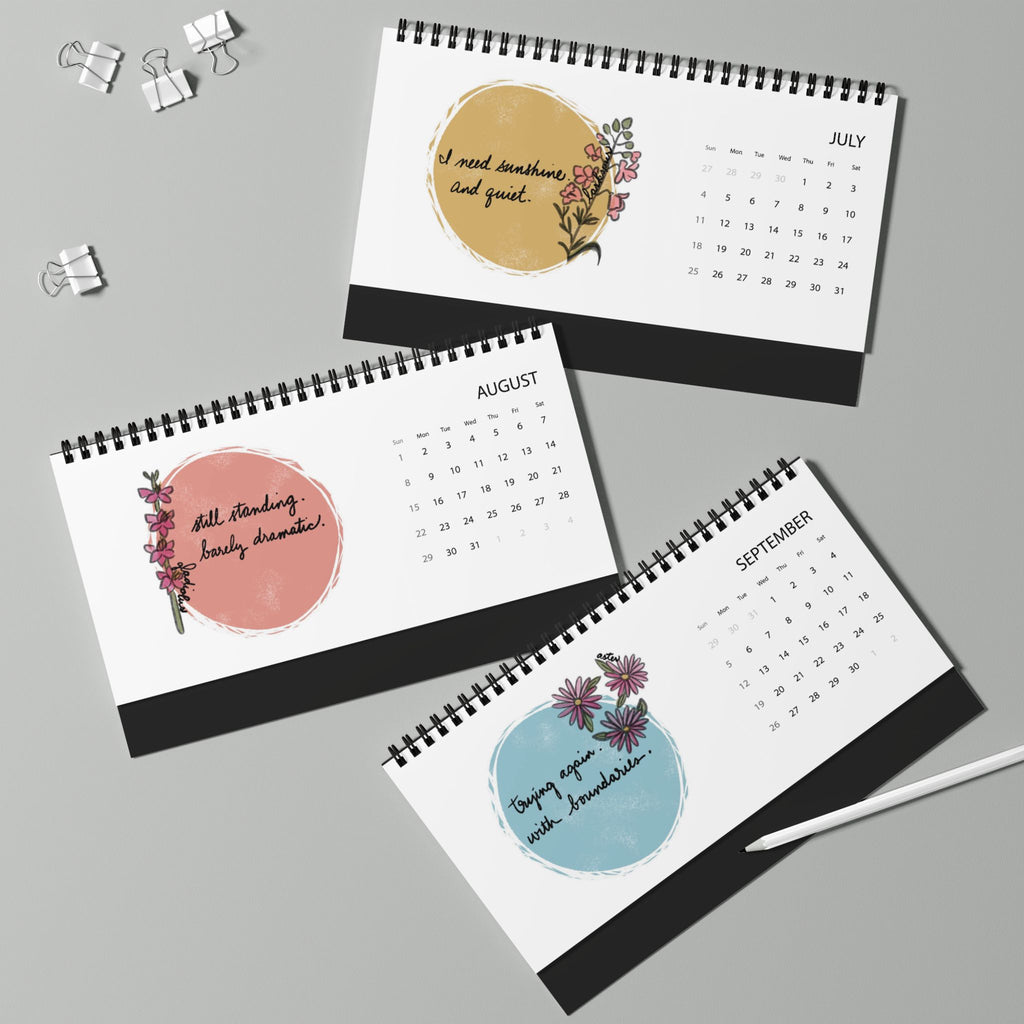 Small Flowers Big Feelings Desktop Calendar | 2027 Calendar