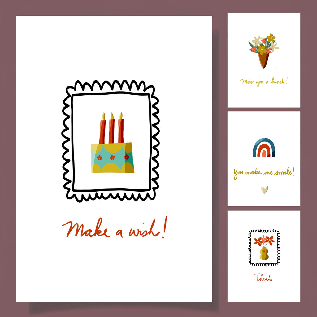 Make a Wish Birthday Card-Instant Download