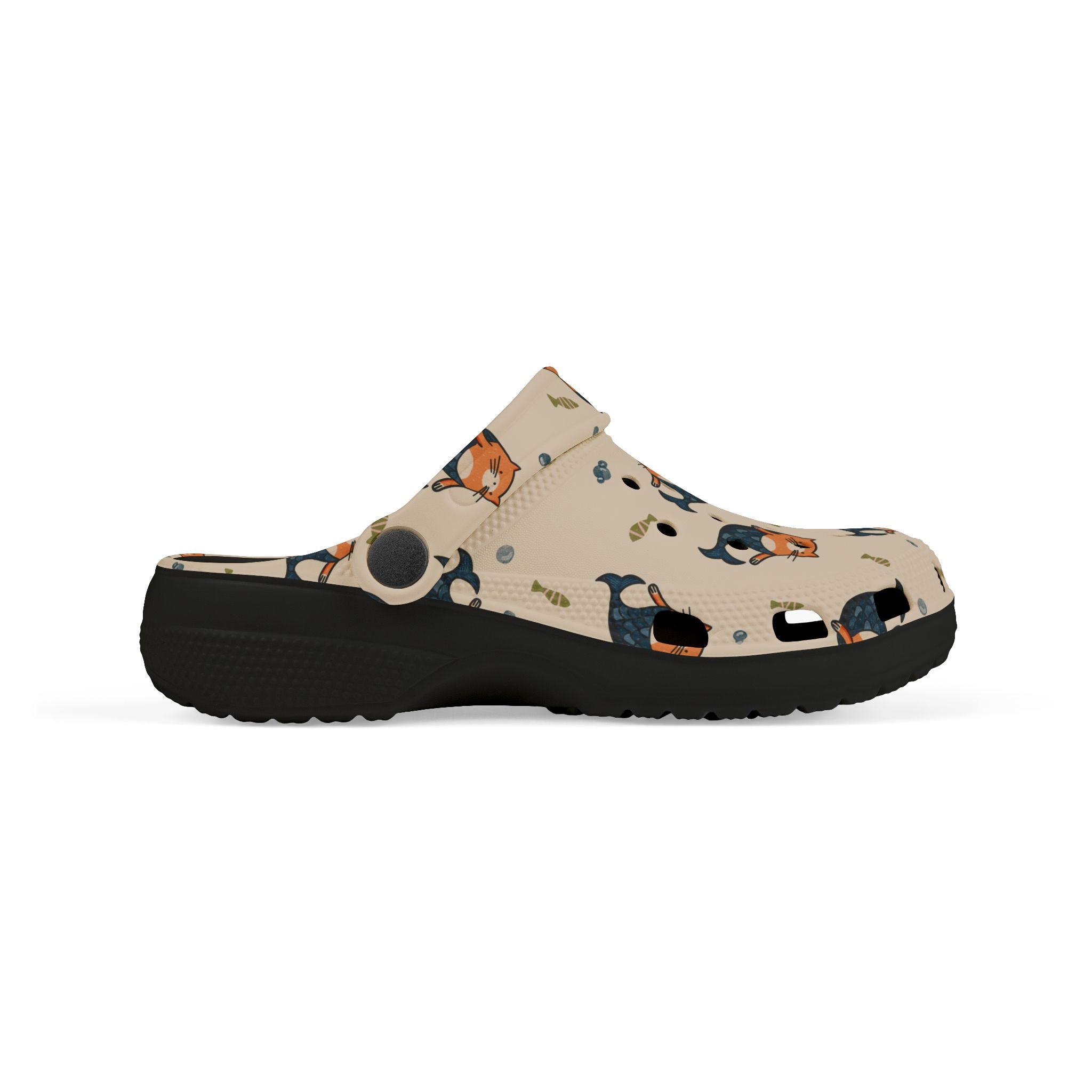 Kids Clogs — Cute Cat Mermaid Pattern EVA Foam Slip-Ons