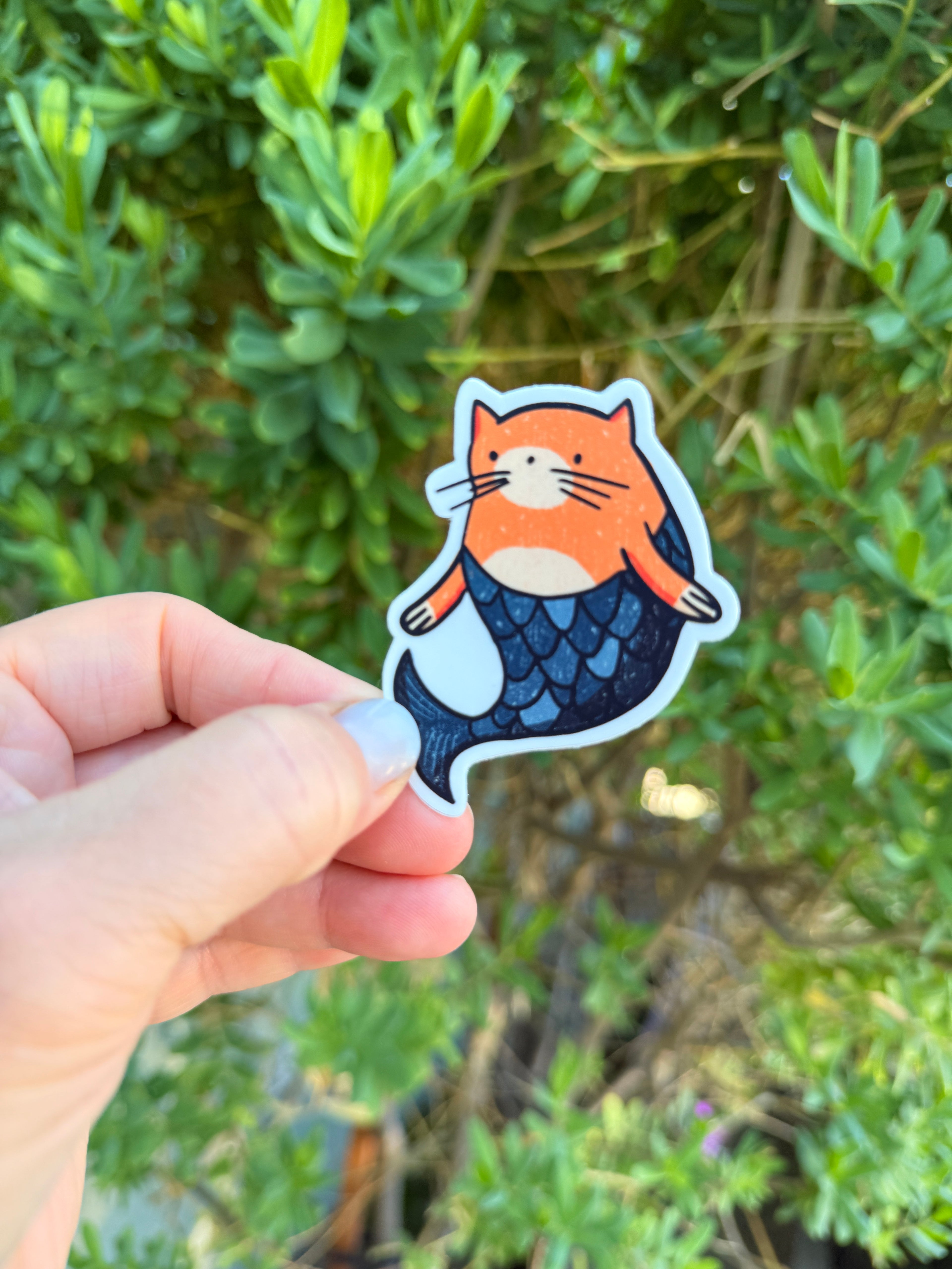 Cat Mermaid Sticker