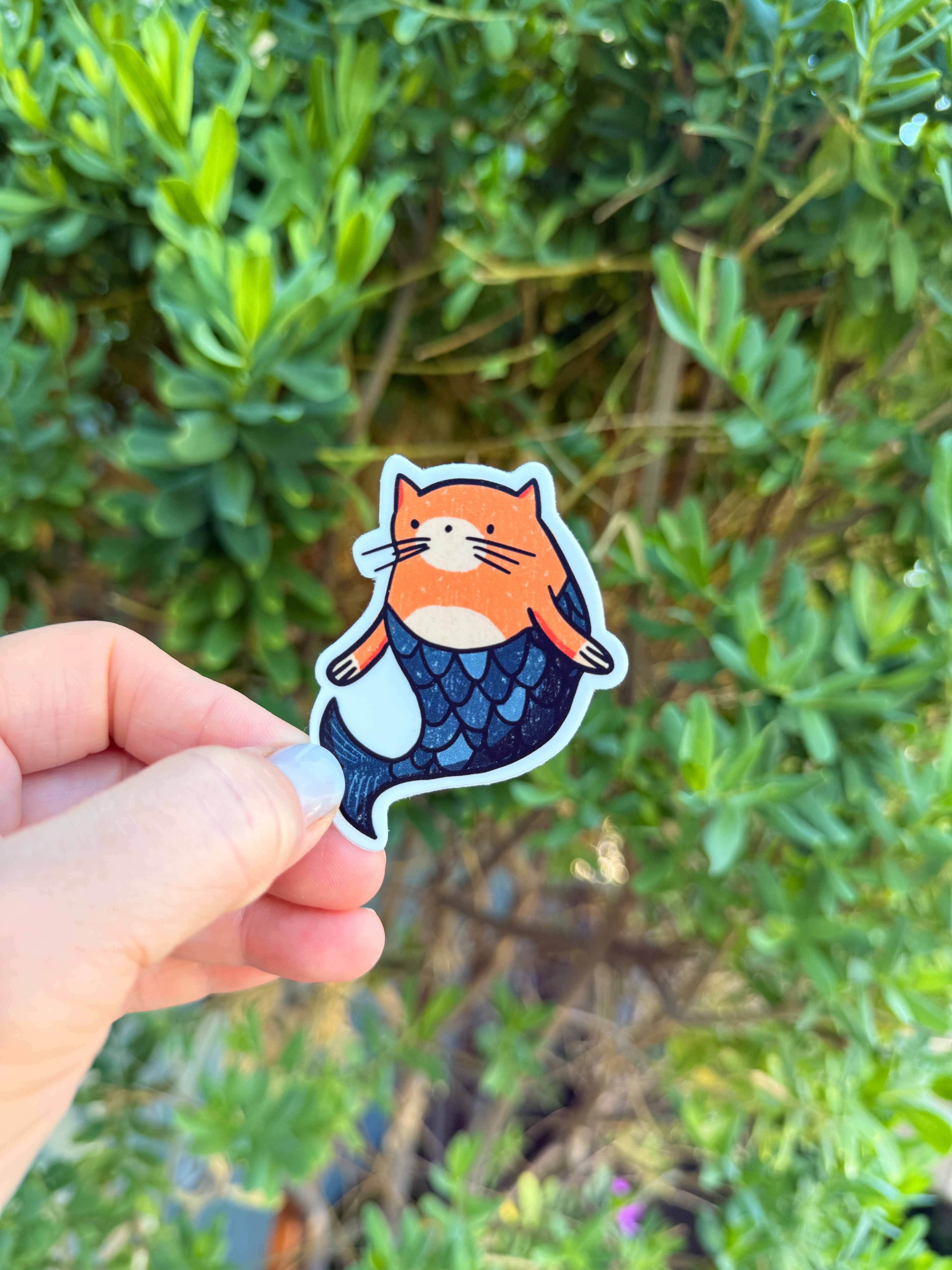 Cat Mermaid Sticker