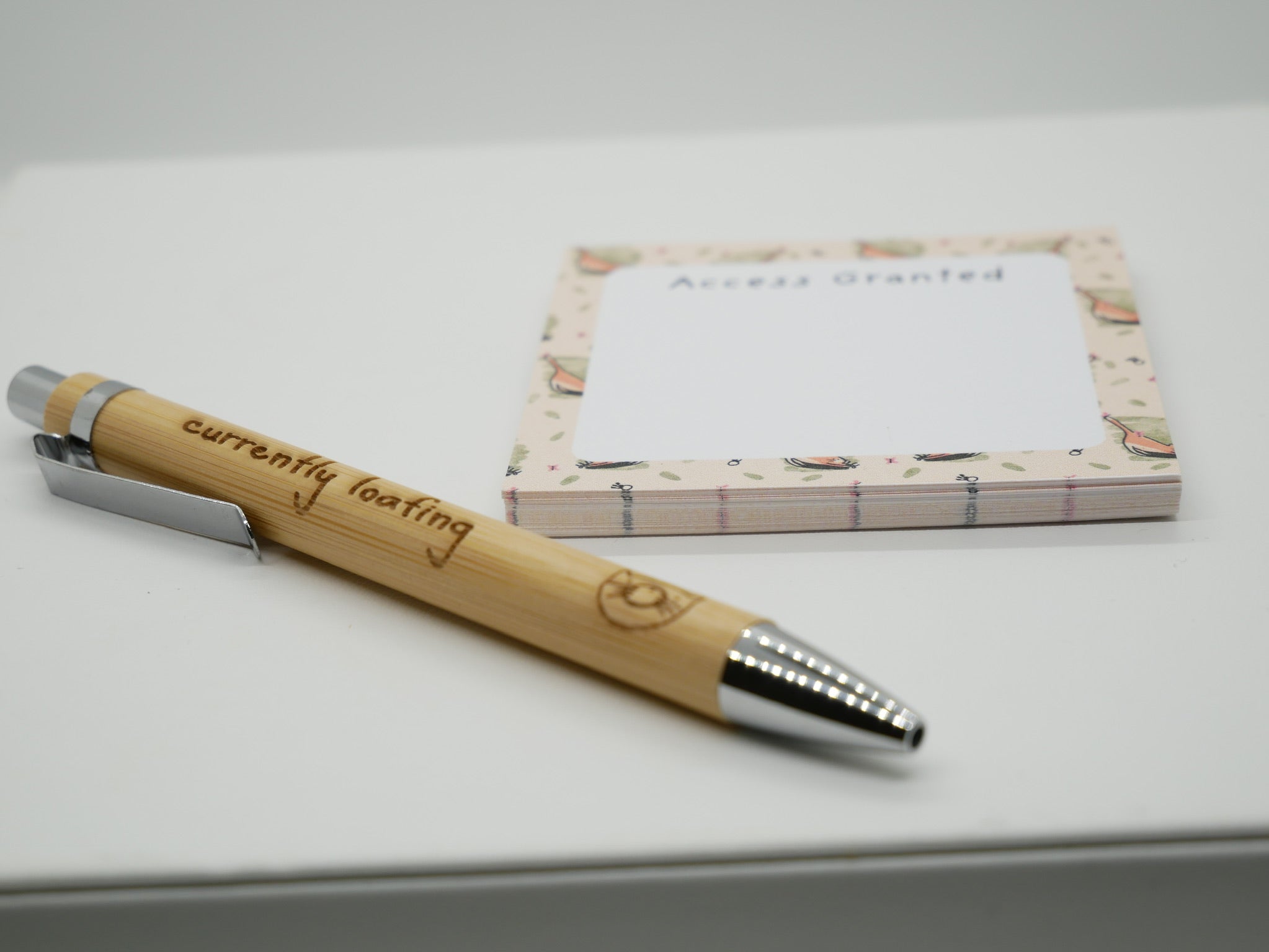 Engraved Bamboo Pen – Featuring Simba 🐾