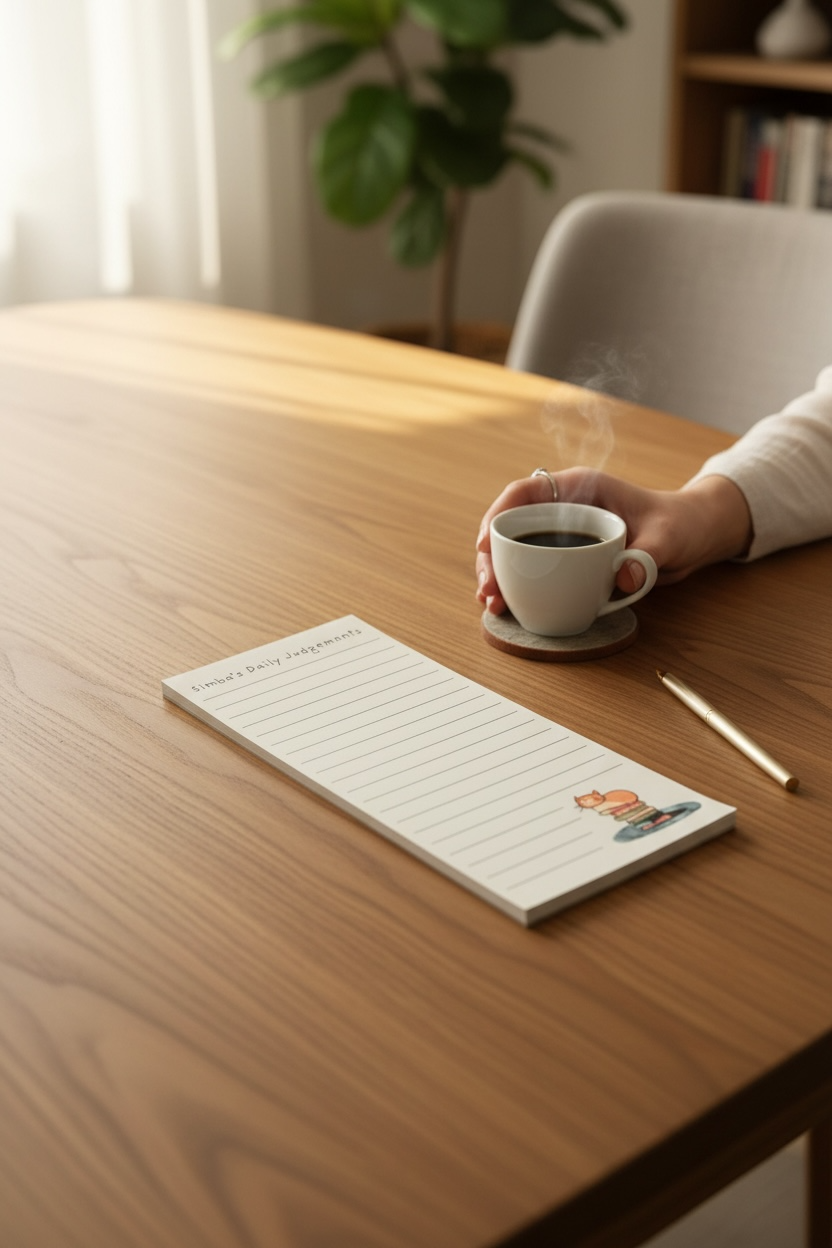 Simba’s Daily Judgments – 30 Page To Do List Magnetic Notepad