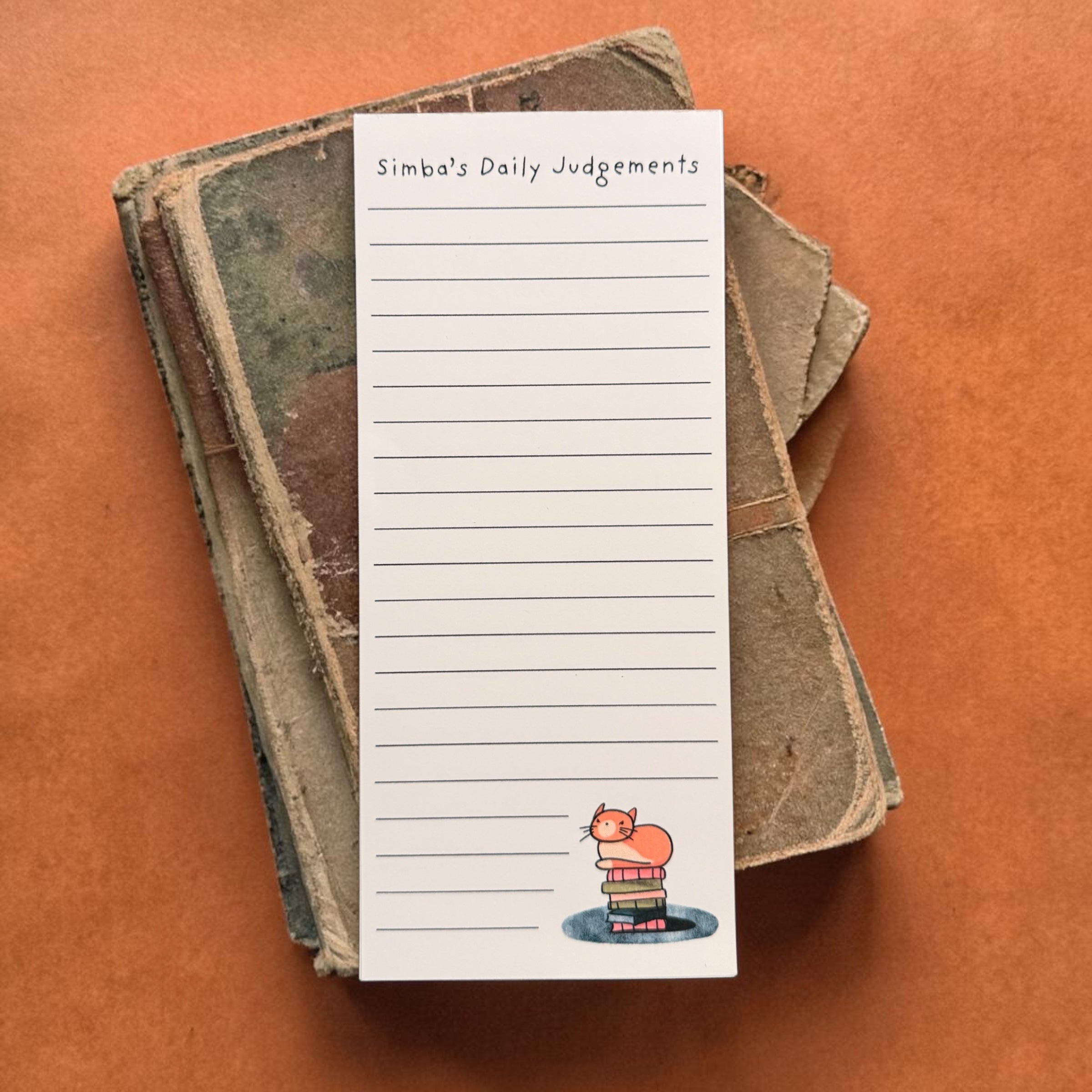 Simba’s Daily Judgments – 30 Page To Do List Magnetic Notepad