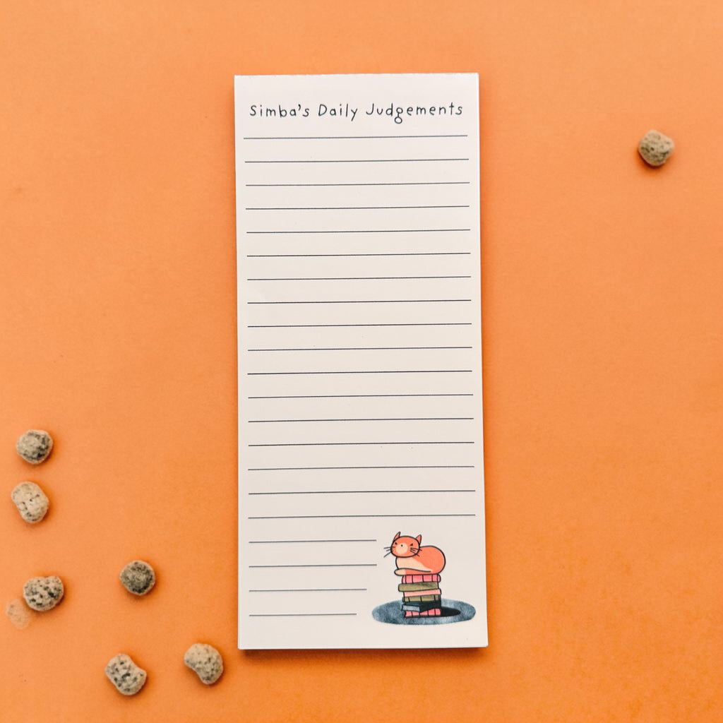 Simba’s Daily Judgments – 30 Page To Do List Magnetic Notepad