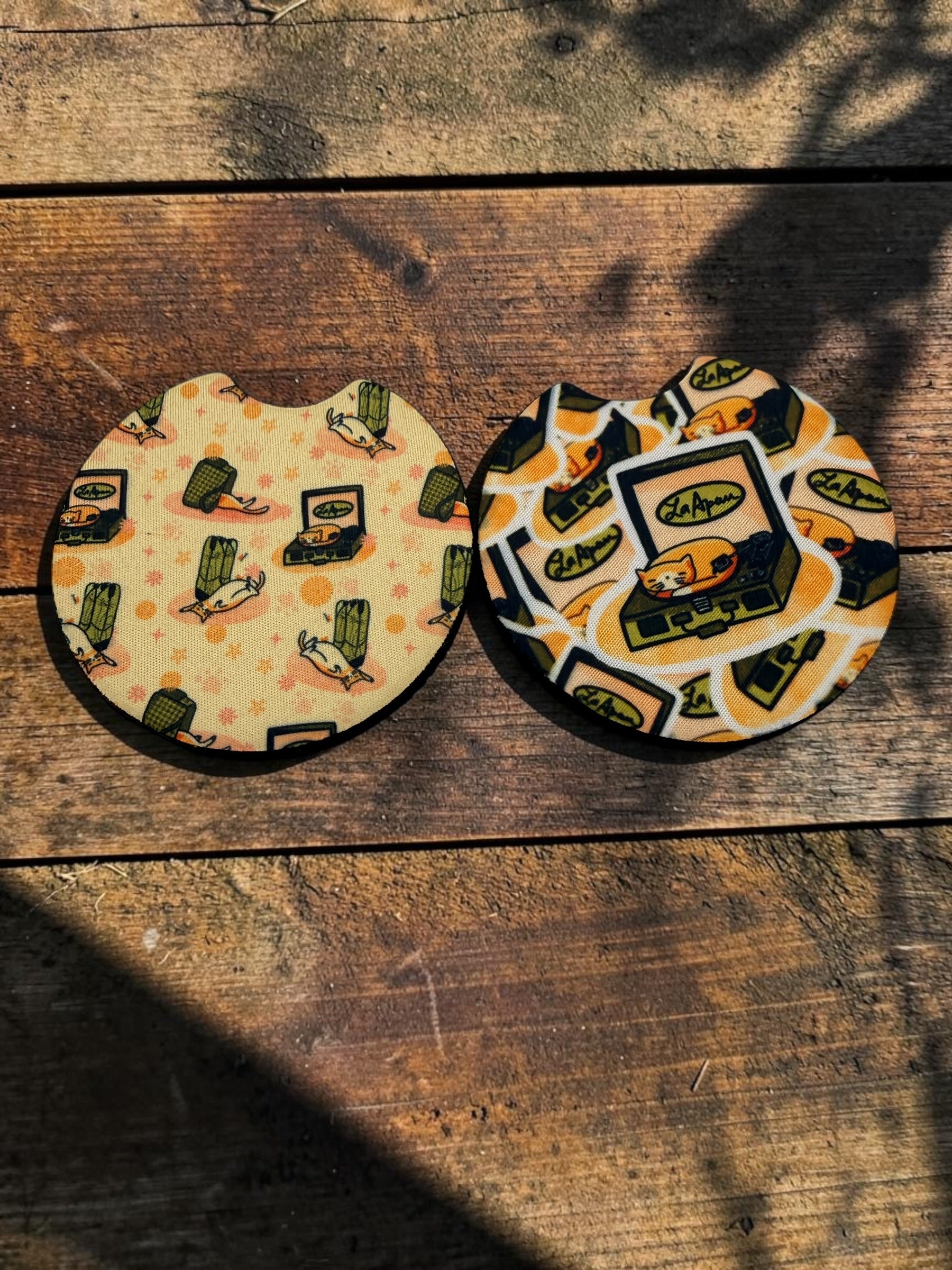 Cat Car Coasters – Set of 2