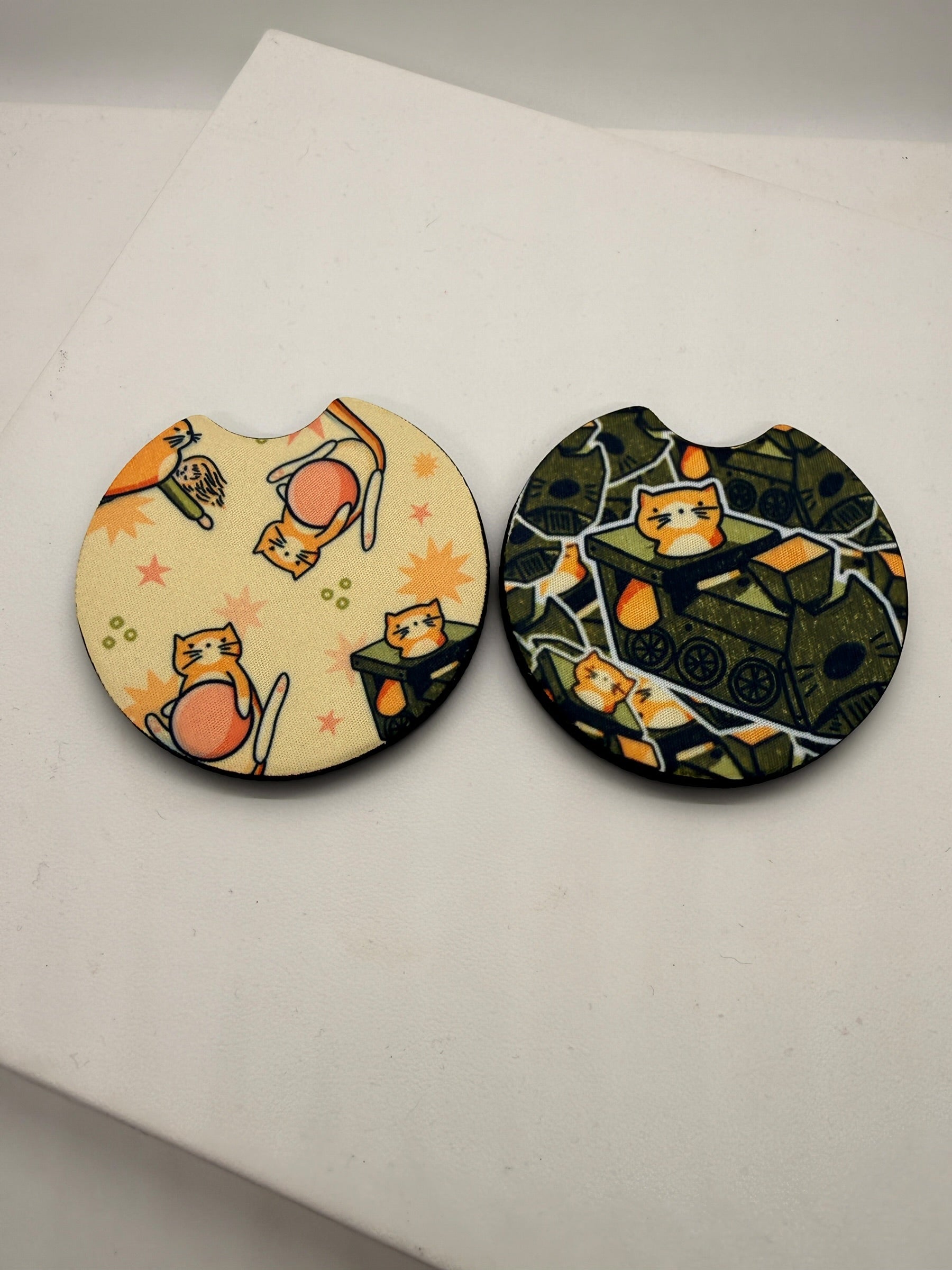 Cat Car Coasters – Set of 2