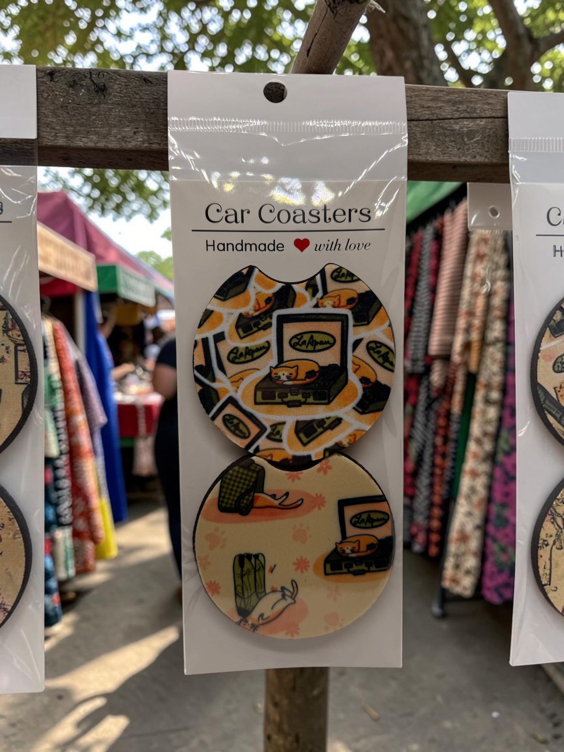 Cat Car Coasters – Set of 2