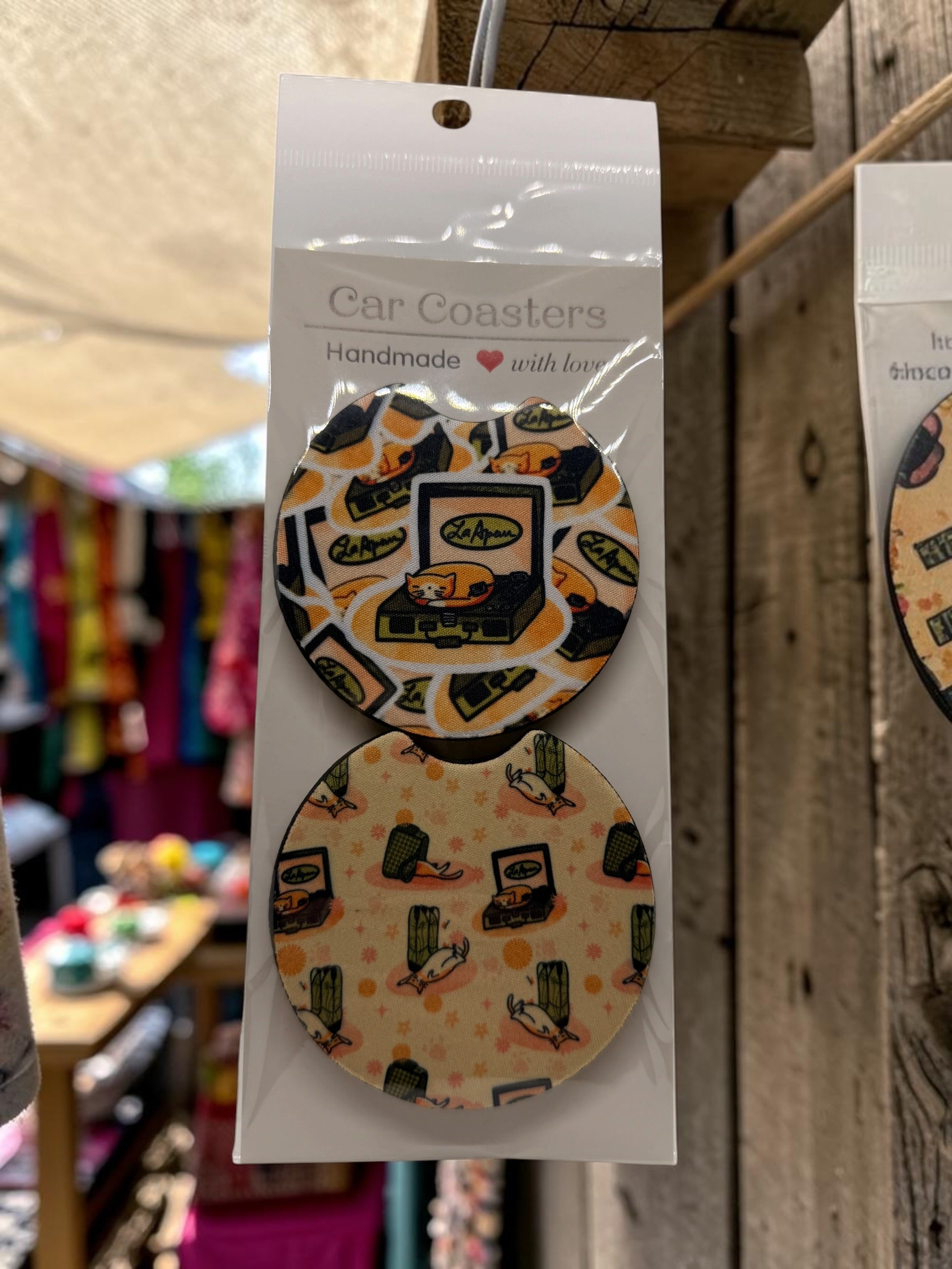 Cat Car Coasters – Set of 2