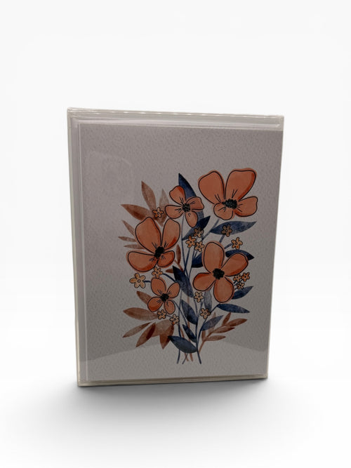 Bouquet of Poppies Watercolor Card Set