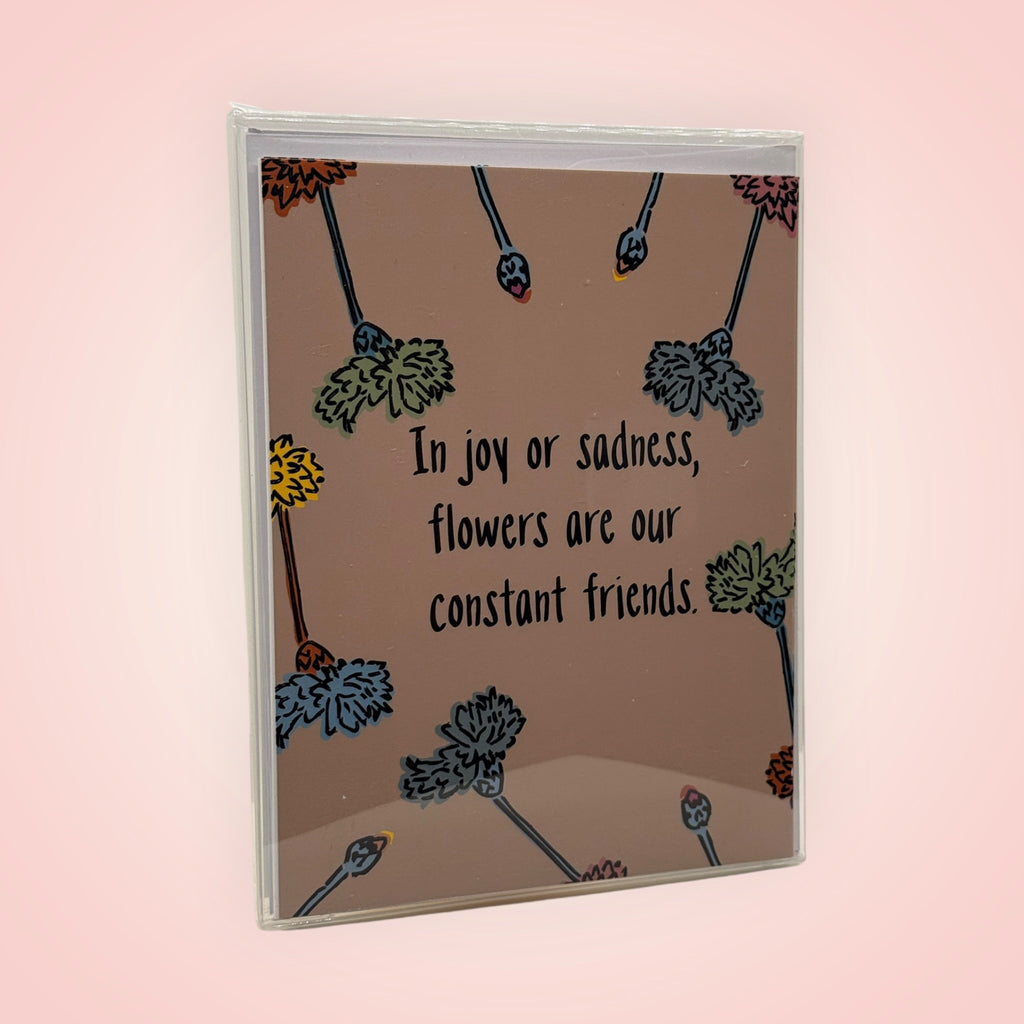 Constant Friends Floral Quote Card Set