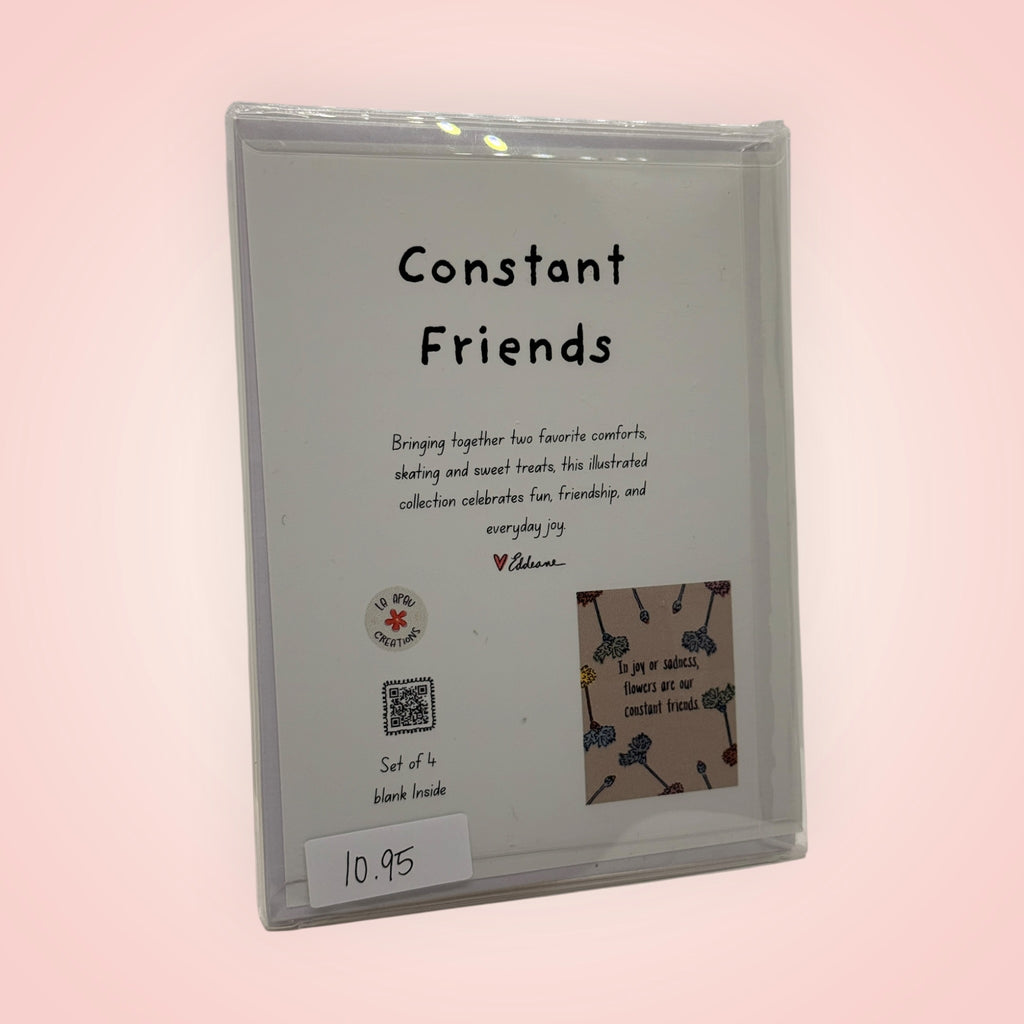 Constant Friends Floral Quote Card Set