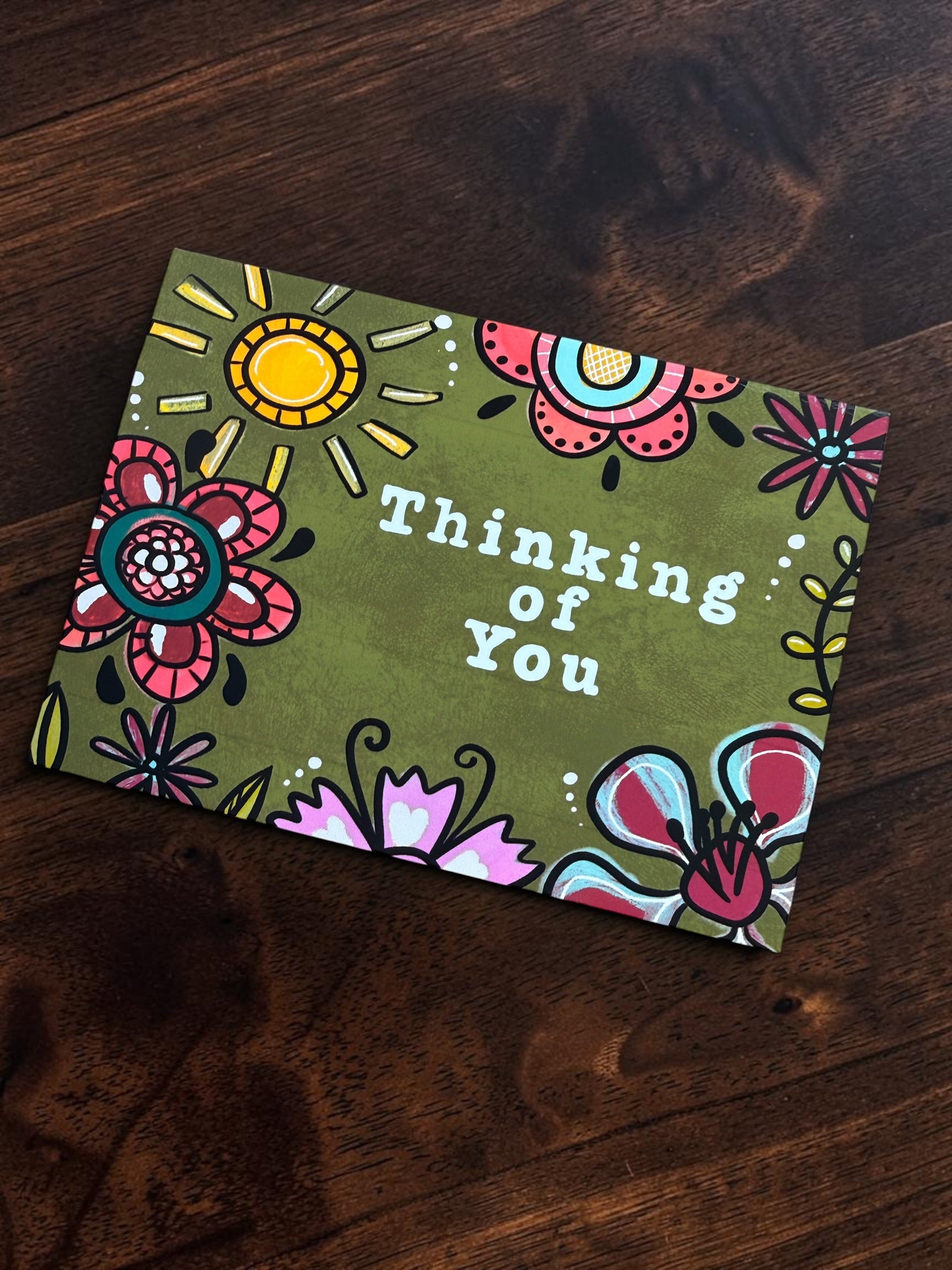 Thinking of You — Floral Greeting Card