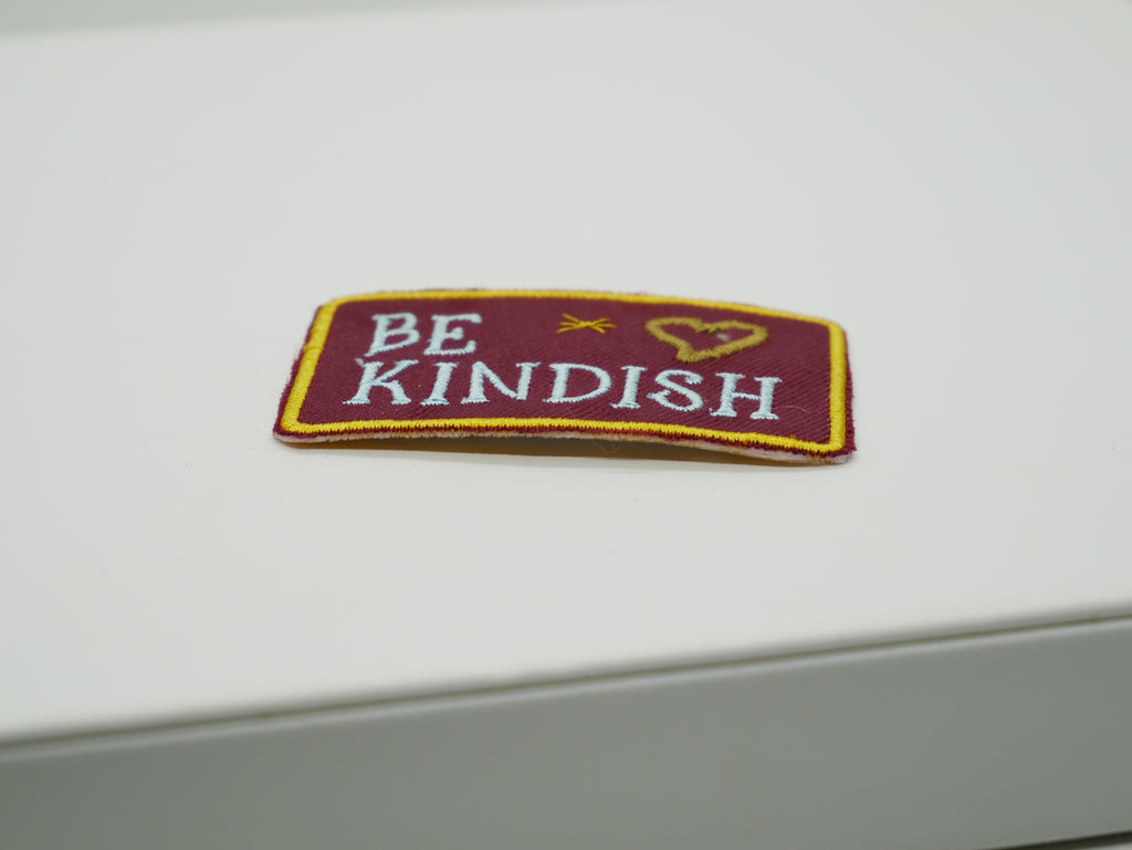 Be Kindish Embroidered Patch – Funny Kindness Iron-On Patch