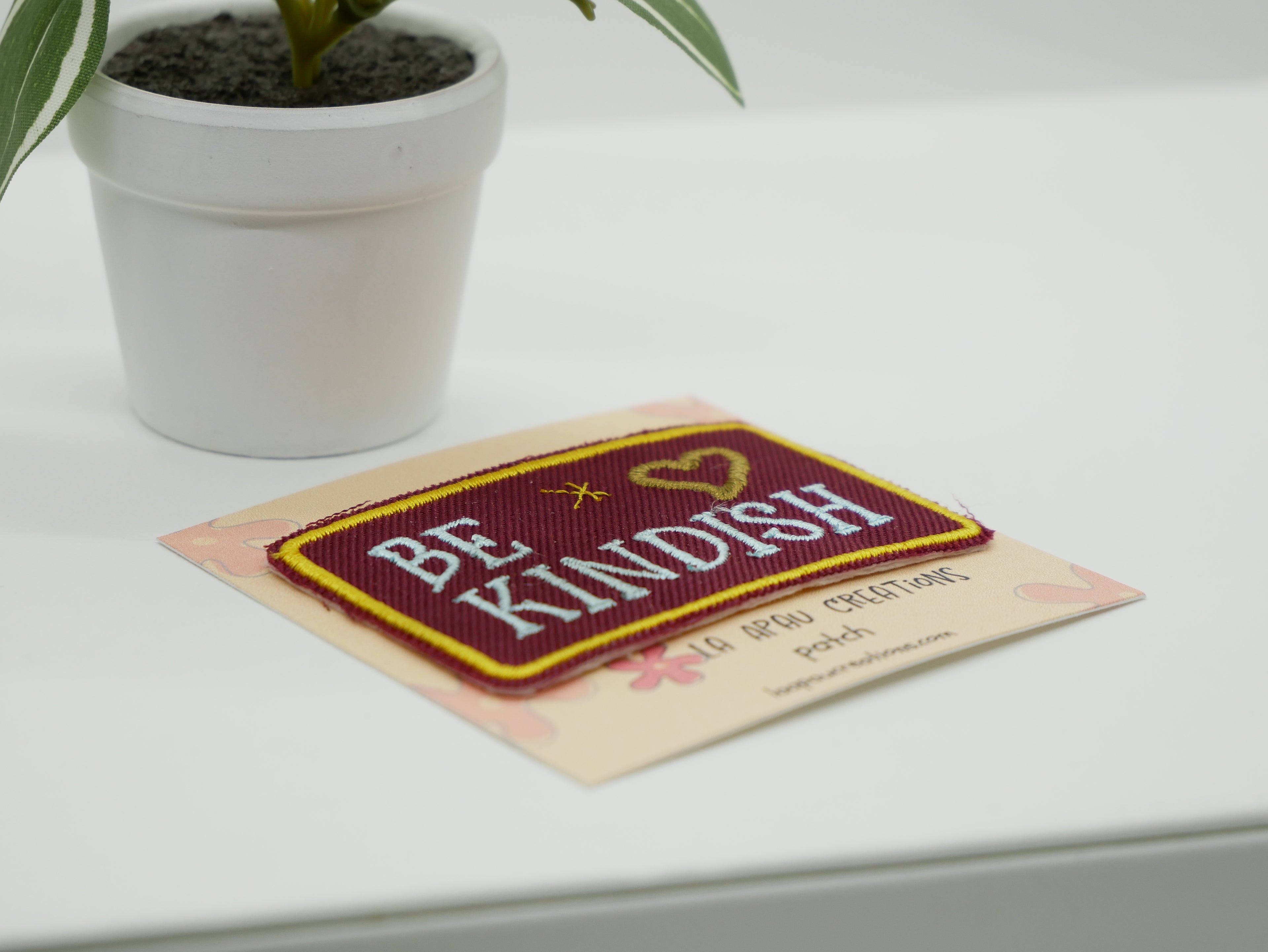 Be Kindish Embroidered Patch – Funny Kindness Iron-On Patch