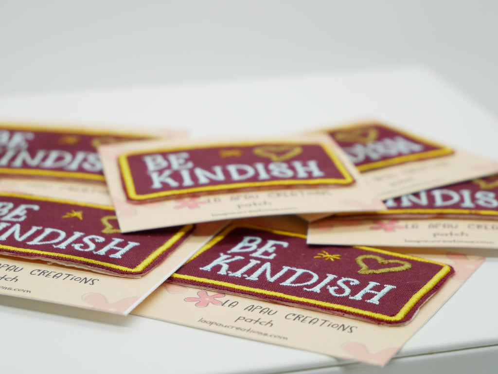 Be Kindish Embroidered Patch – Funny Kindness Iron-On Patch