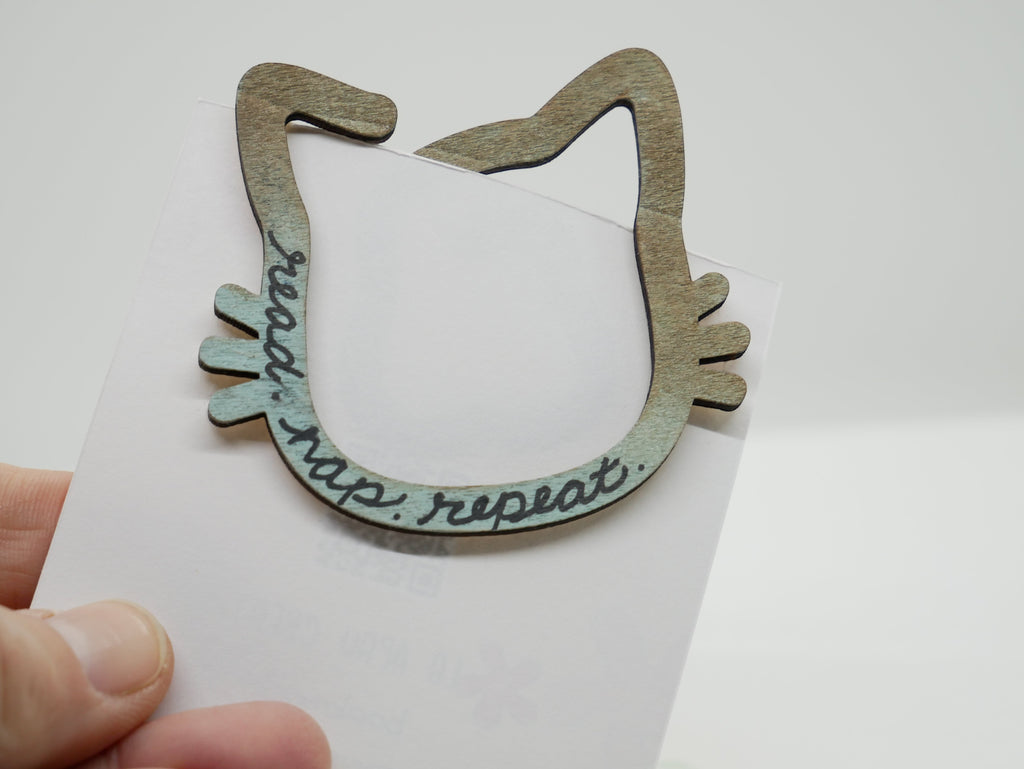 Kitty Wooden Bookmark