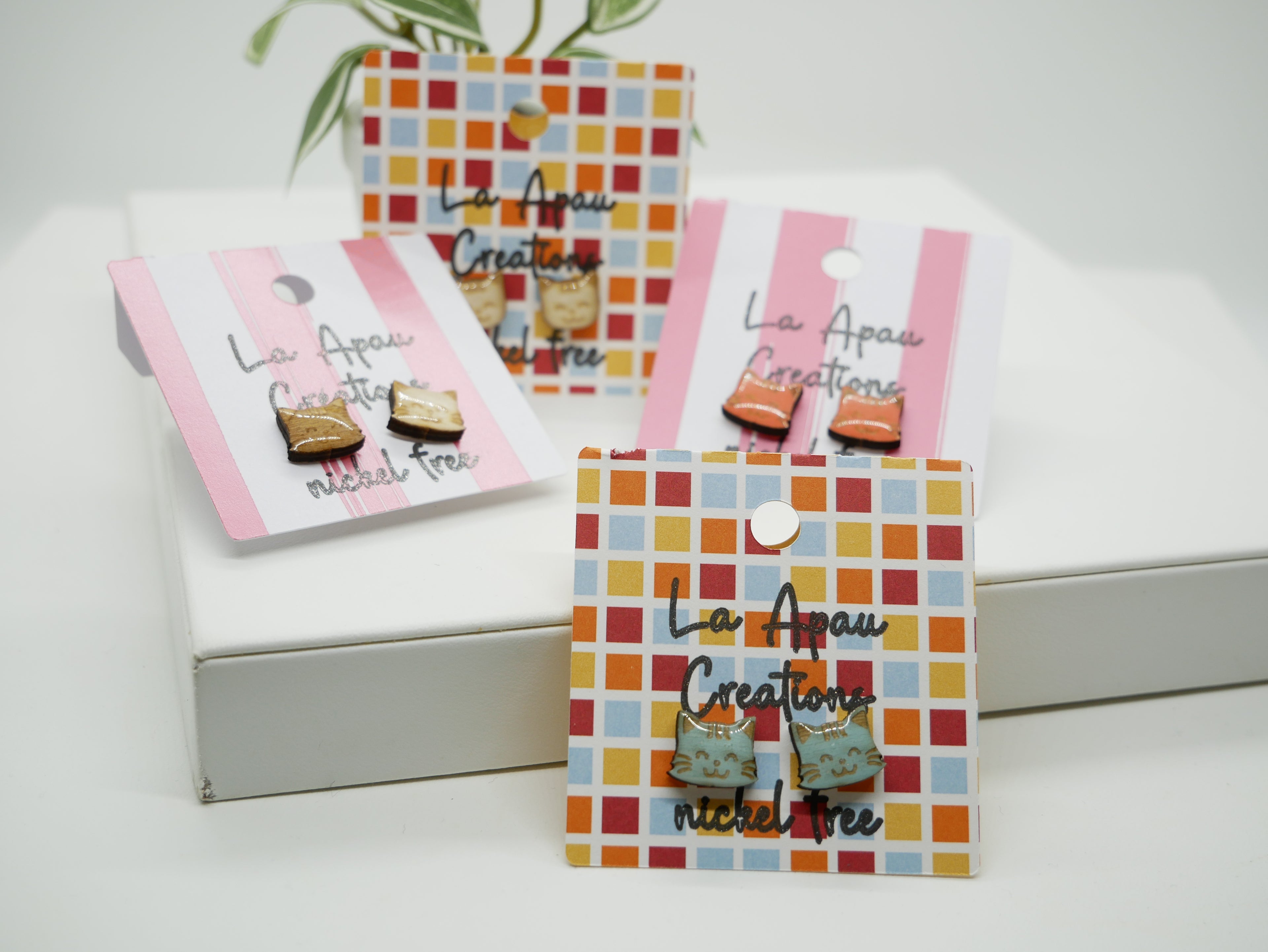 Fundraiser: $10 from every pair of laser-cut cat earrings supports Bill Spencely’s recovery.