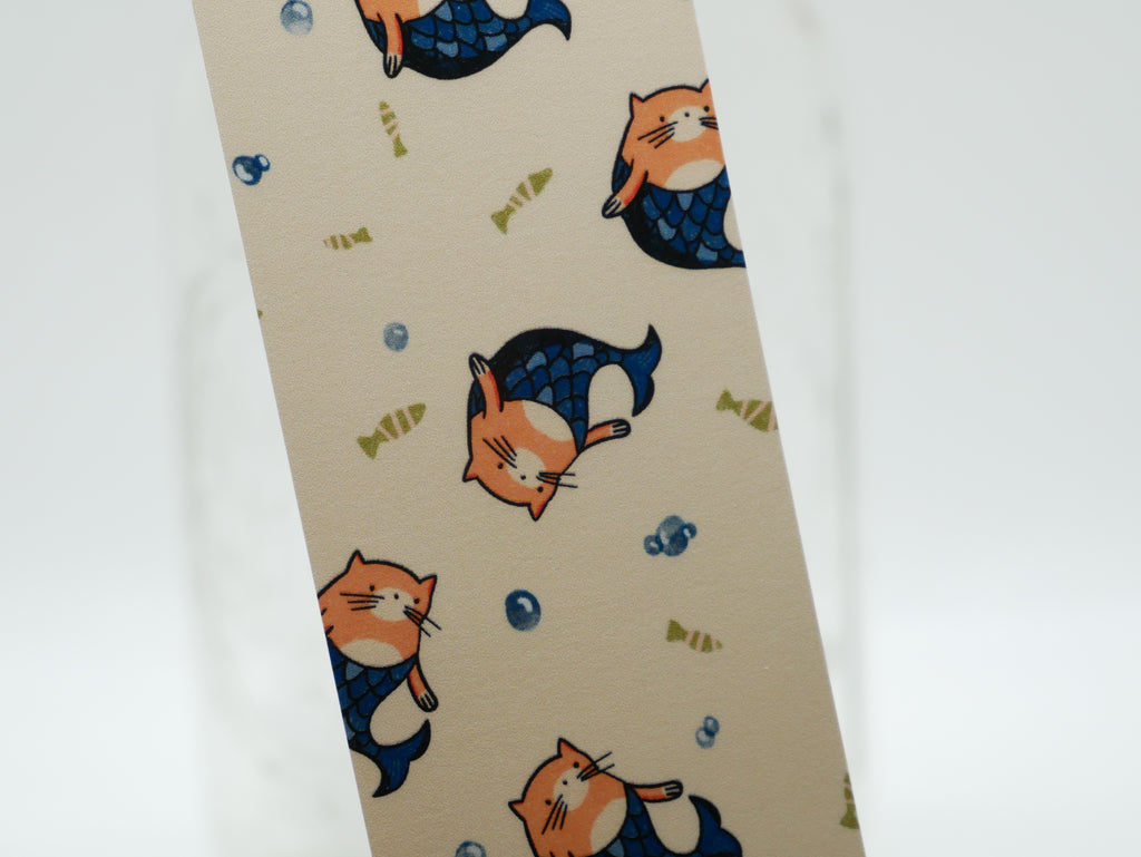 Simba Mermaid Bookmark – Laminated 2x6 Cat Bookmark