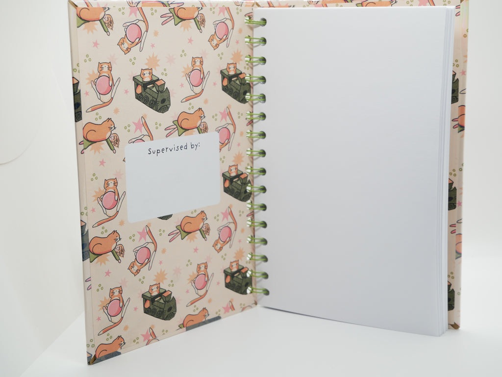 Simba Toy Pattern Spiral Notebook – Holographic Cover Journal