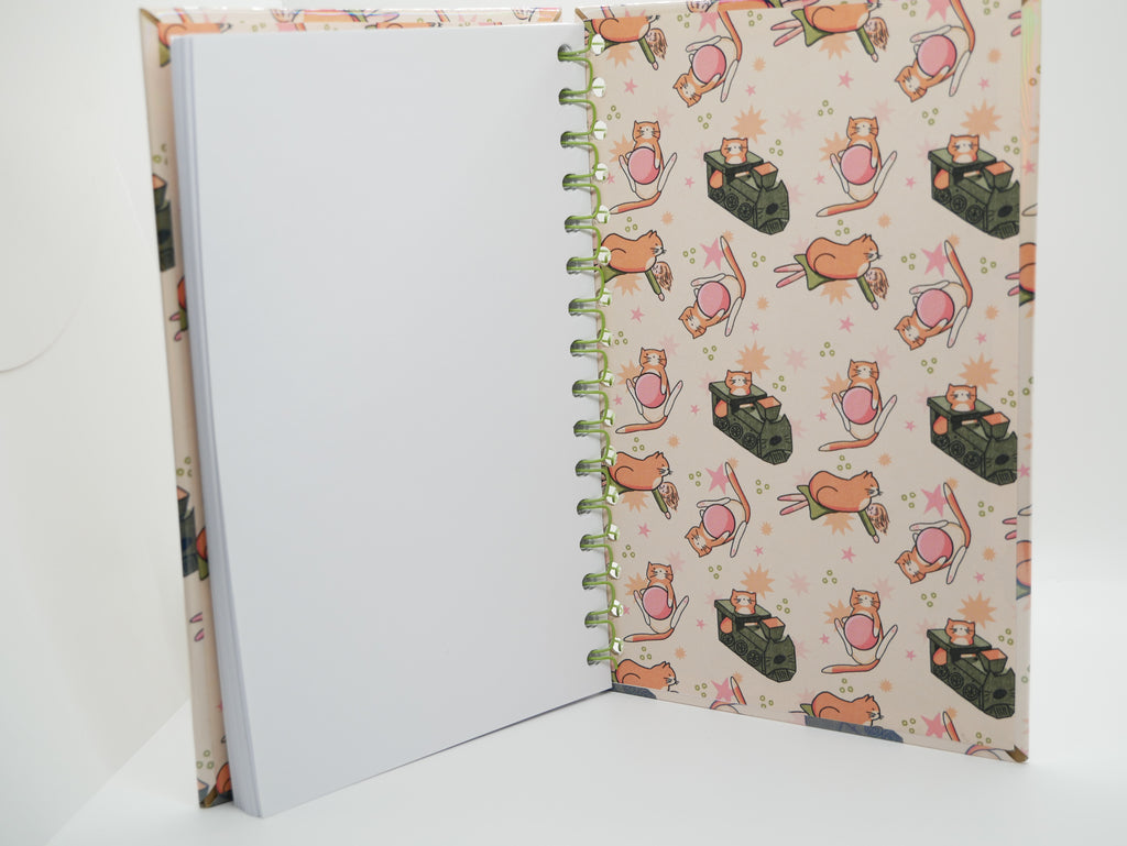Simba Toy Pattern Spiral Notebook – Holographic Cover Journal