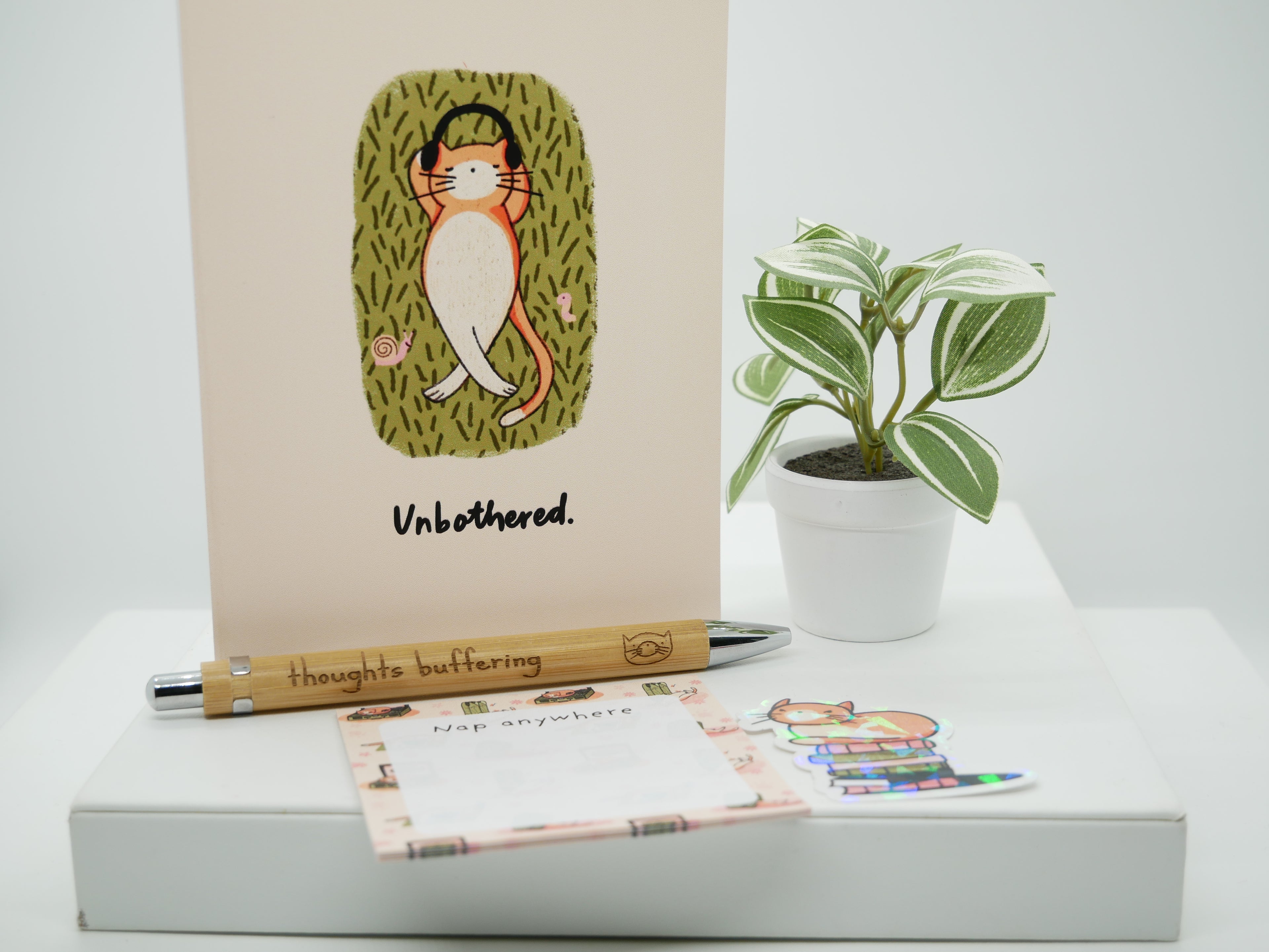 Stationery Sample Bundle – Reviewer Edition (Sticky Notes, Sticker, Card & Pen)