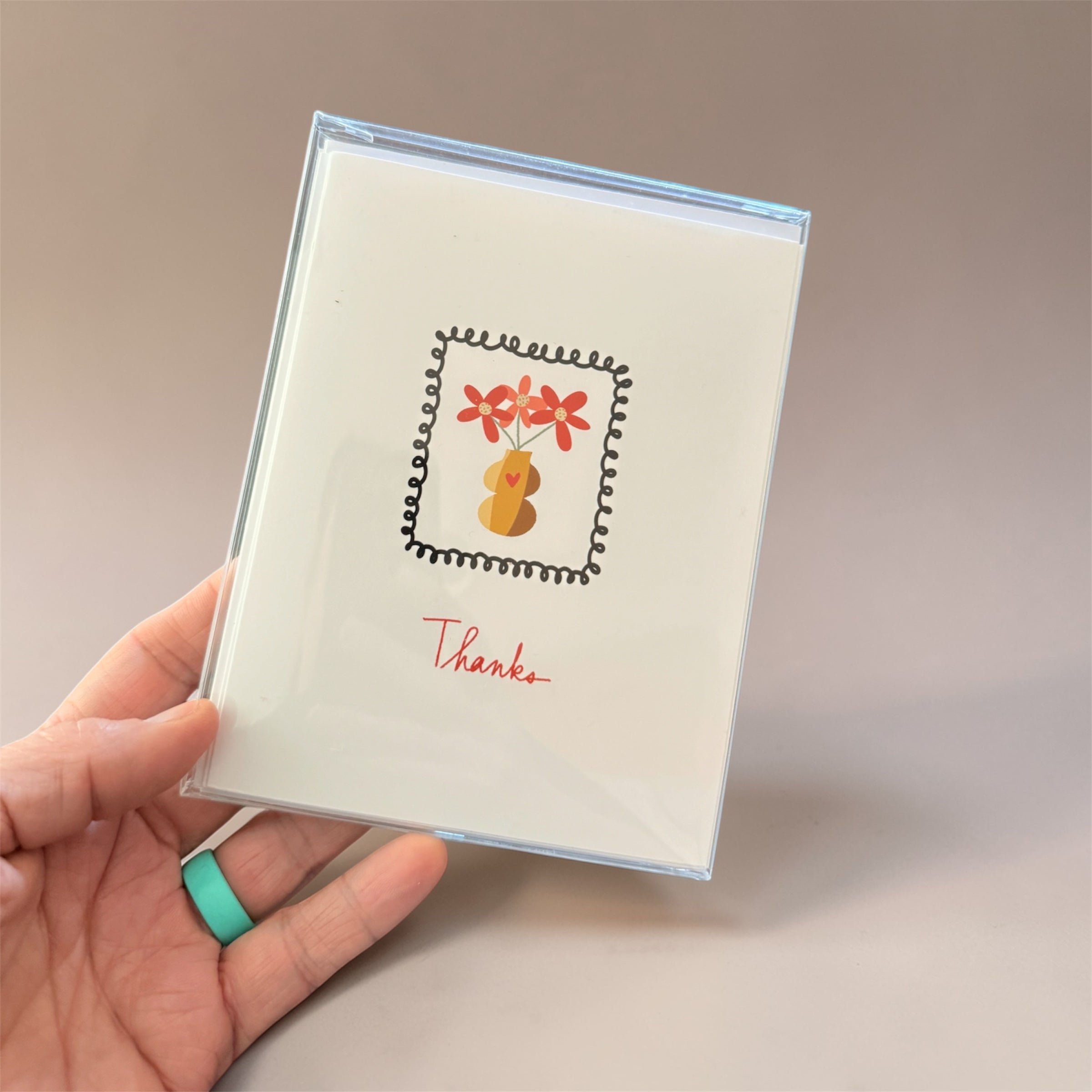 Floral Thank you Card-Instant download