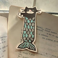 Tuxedo Cat Mermaid Bookmark