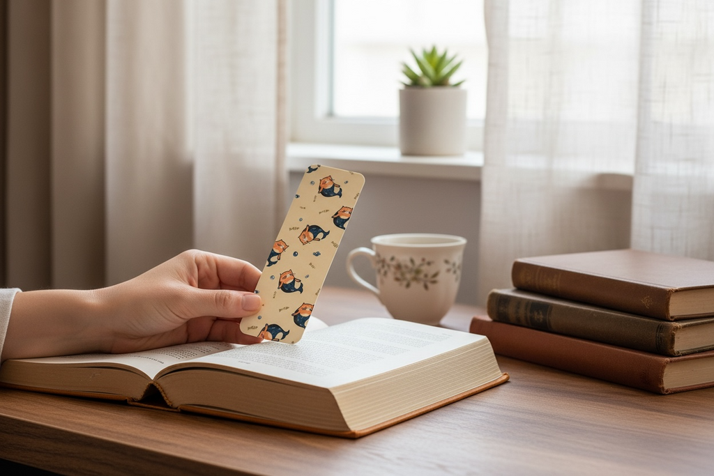 Simba Mermaid Bookmark – Laminated 2x6 Cat Bookmark