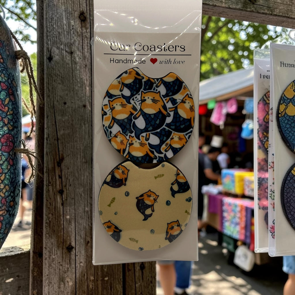 Cat Car Coasters – Set of 2