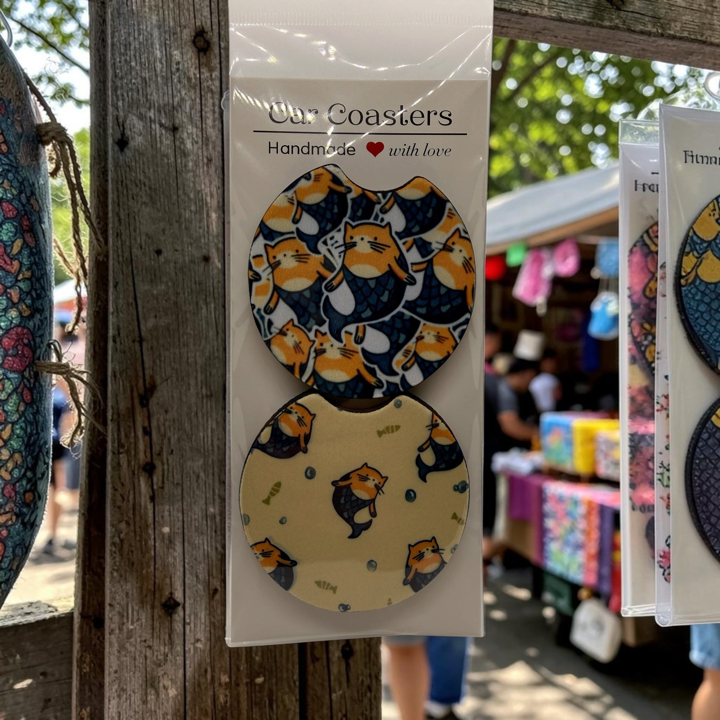 Cat Car Coasters – Set of 2