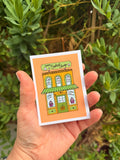 Yummy Baked Things Bakery ACEO | Mini Original Art Print | Artist Trading Card | Whimsical Storefront Illustration