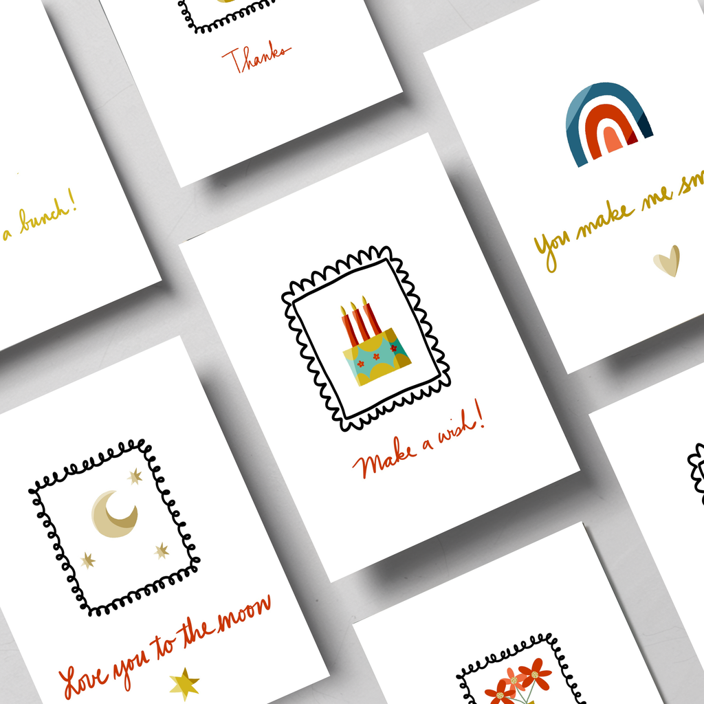 Make a Wish Birthday Card-Instant Download